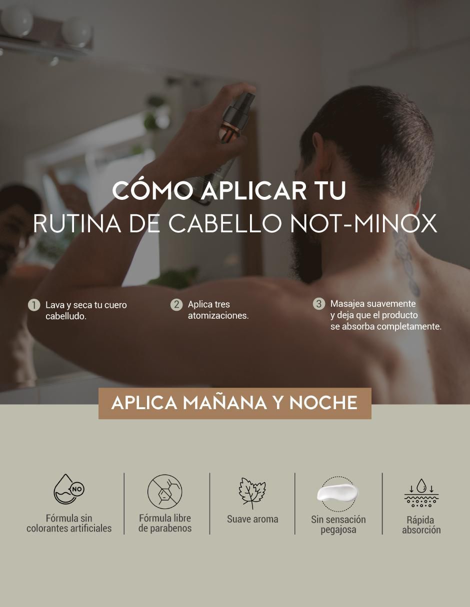 Spray para cabello todo tipo Crecimiento de Cabello masculino: Biotina + Vitamina E + Cola de Caballo + Romero 90 ml 5
