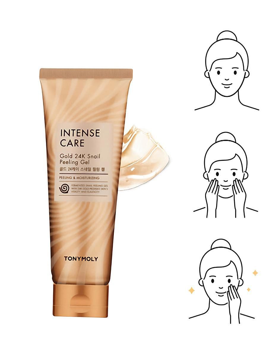 Exfoliante facial Gel Intense Care Gold 24K antiedad y antimanchas Care Gold 24 K para piel todo tipo piel 2