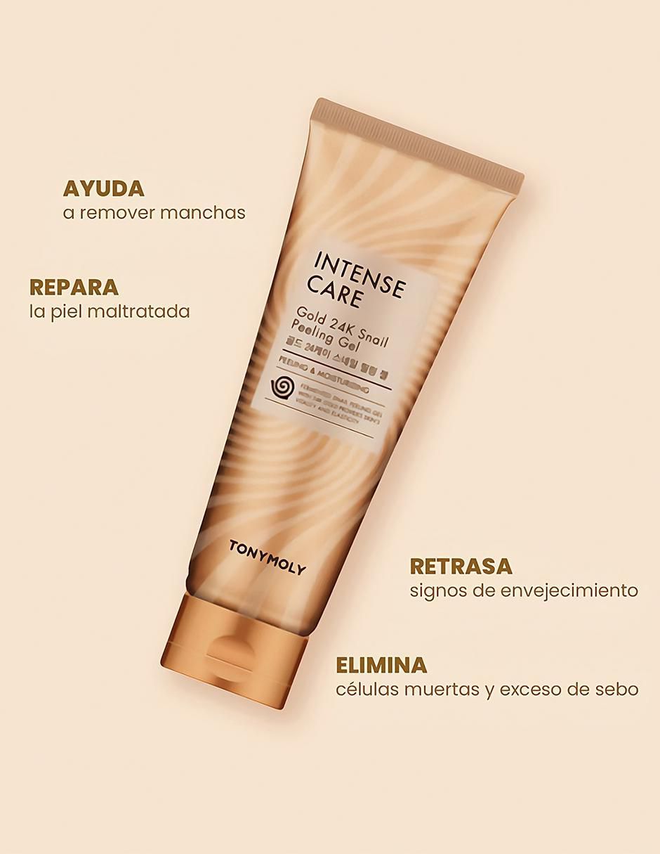 Exfoliante facial Gel Intense Care Gold 24K antiedad y antimanchas Care Gold 24 K para piel todo tipo piel 6