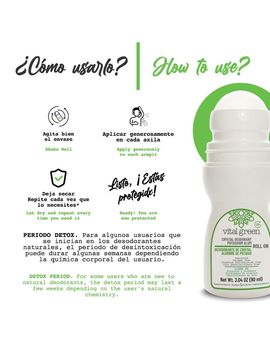Desodorante axilas en roll on Crystal unisex 3