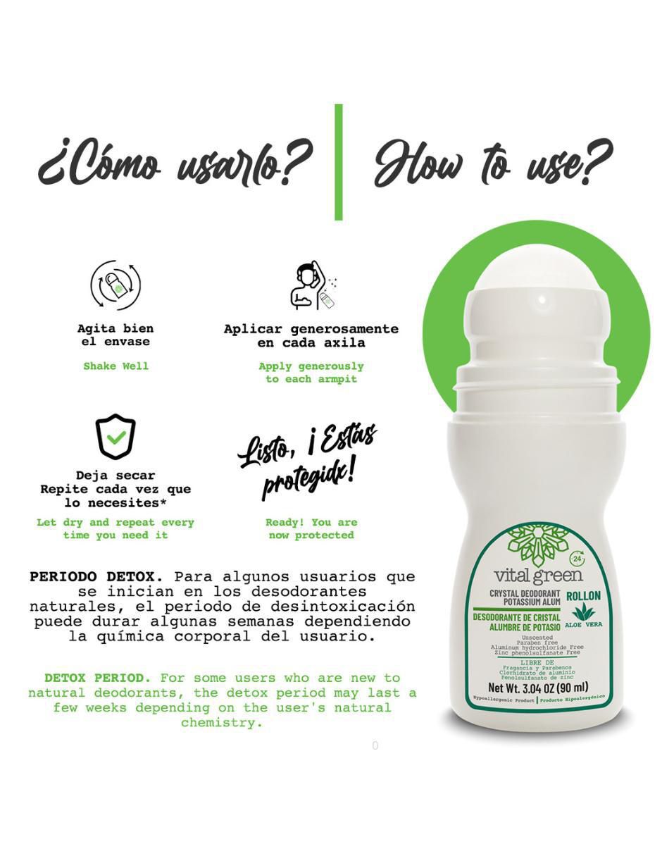 Desodorante axilas en roll on Crystal Aloe unisex 4