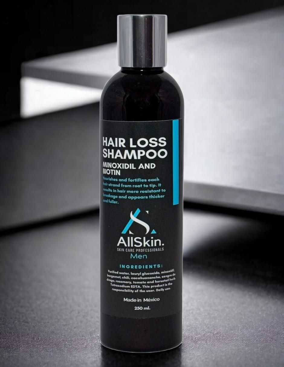 Shampoo anticaída para cabello Hair Loss, Gel After Shave y Serum Balm Men 3