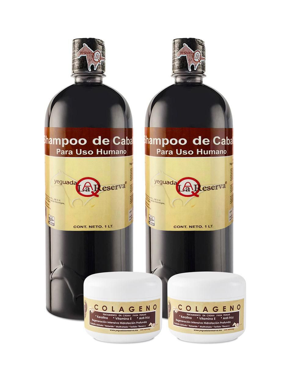 Shampoo anticaída para cabello la reserva y 2 colágeno chico