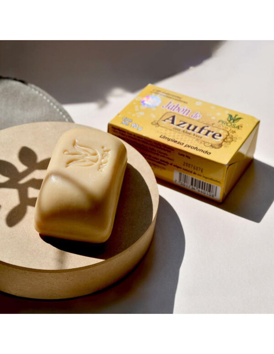Jabón anti-acné ázufre con aloe vera 2