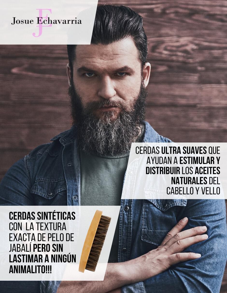 Cepillo para barba de madera 4