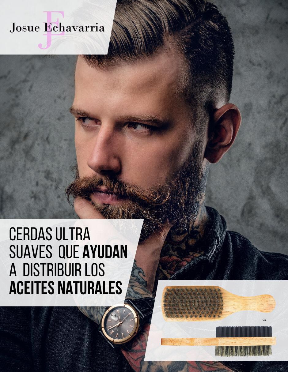 Cepillo para barba de madera 4