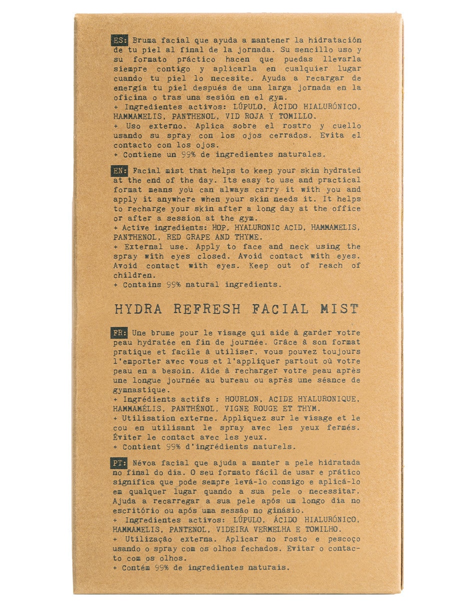Tónico refrescante Essentials Hydra Ref Facial Mist 3