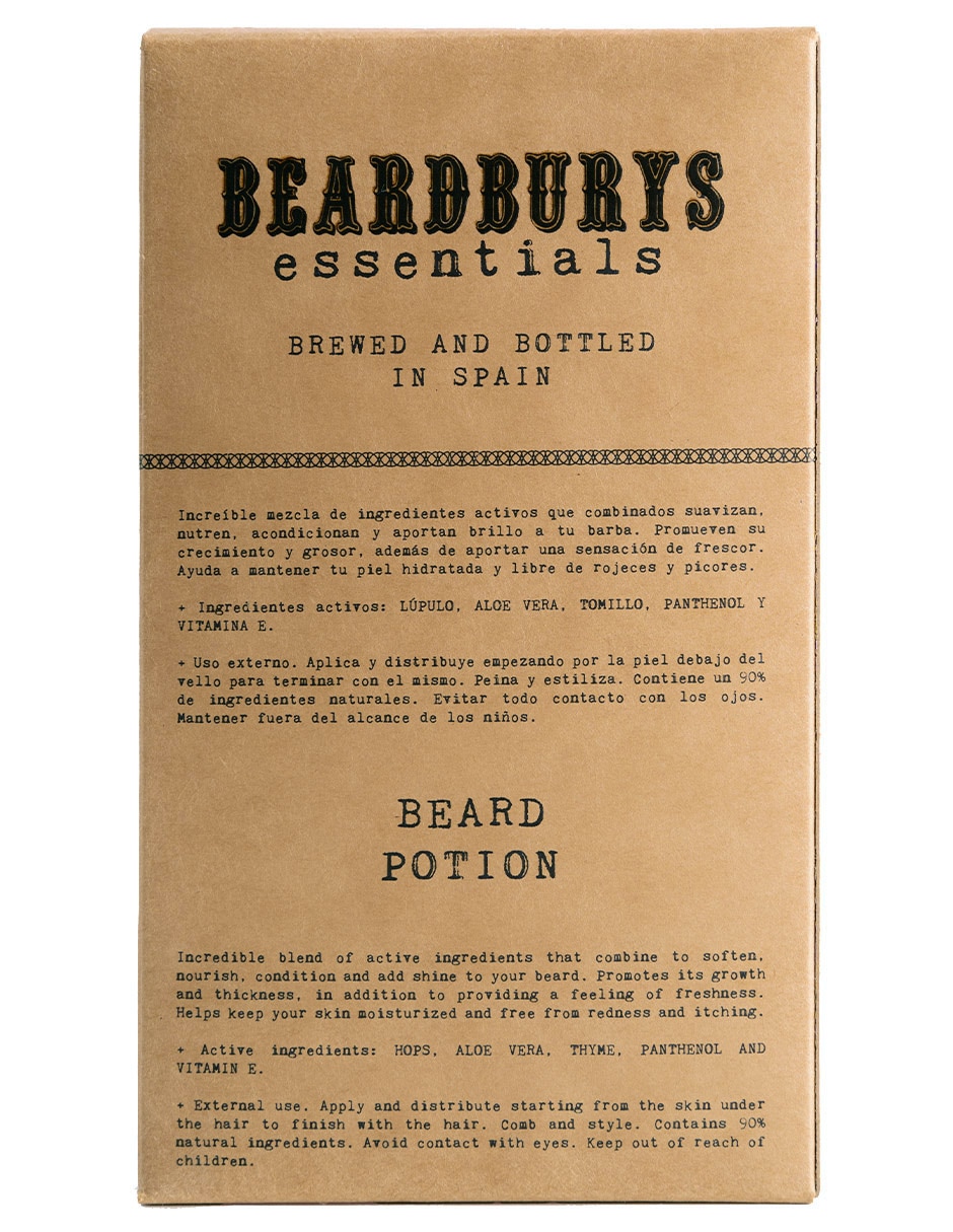 Sérum suavizante Essentials Beard Potion Beardburys todo tipo piel 3