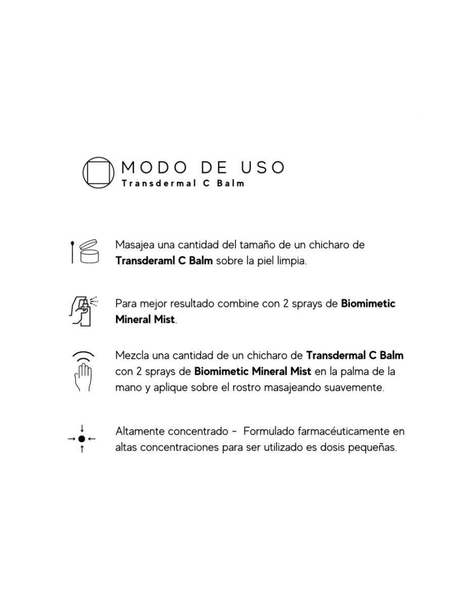 Crema para rostro y labios recomendada para revitalizar día y noche Transdermal C Balm para piel normal y seca 3