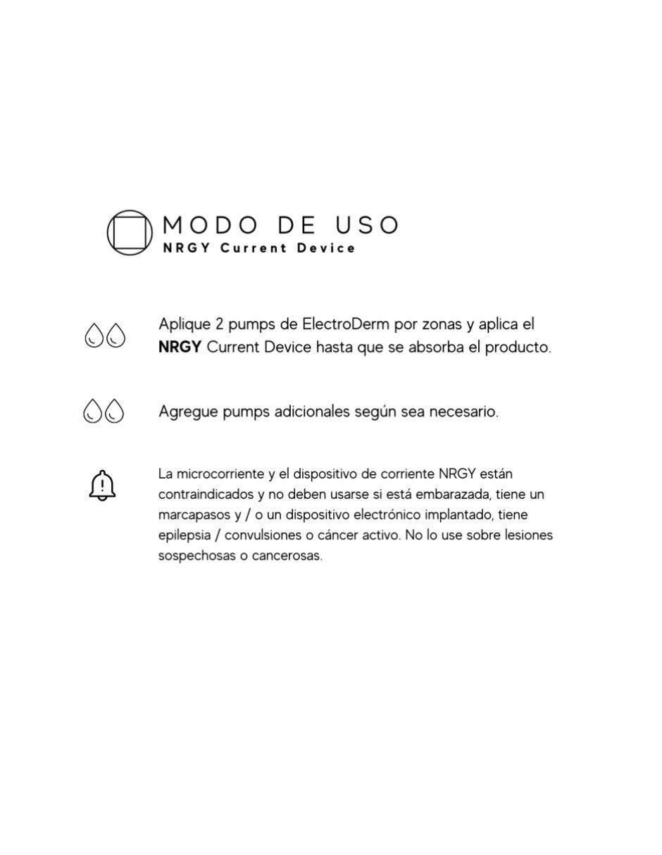 Kit tratamiento facial reparador Nrgy Current Device 5