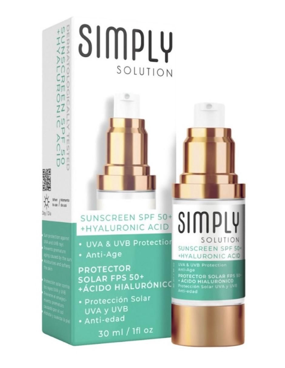 Protector solar FPS 50 Simply Solution 30 ml