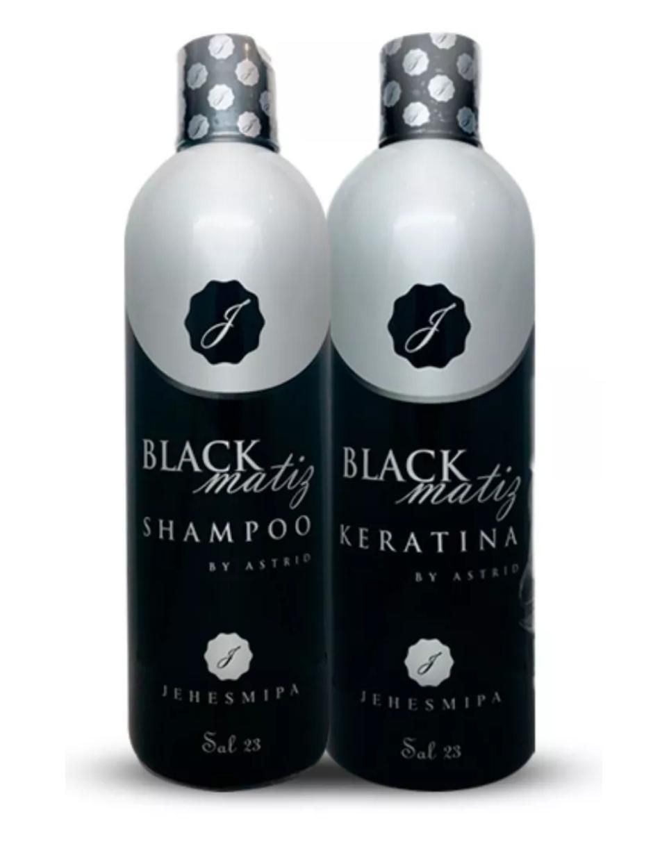 Set de shampoo para cabello todo tipo Dúo Platinum Black Matiz