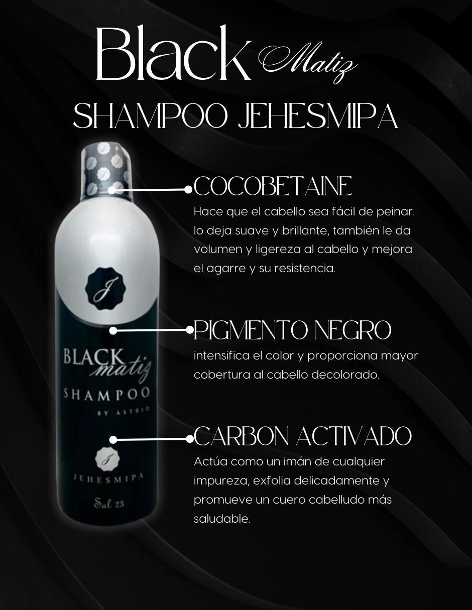Set de shampoo para cabello todo tipo Dúo Platinum Black Matiz 5