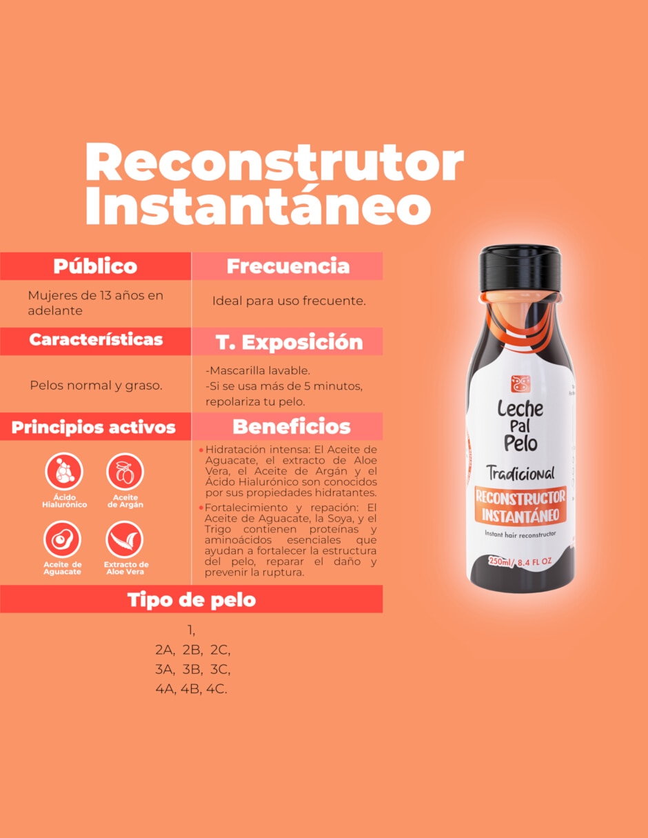 Acondicionador para cabello Leche pal Pelo tradicional 250 ml 2