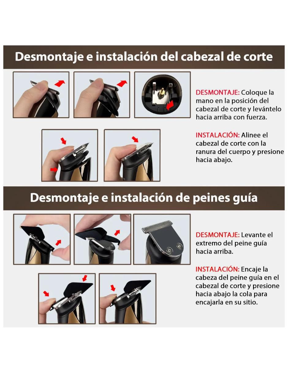 Recortadora de vello facial y corporal 3