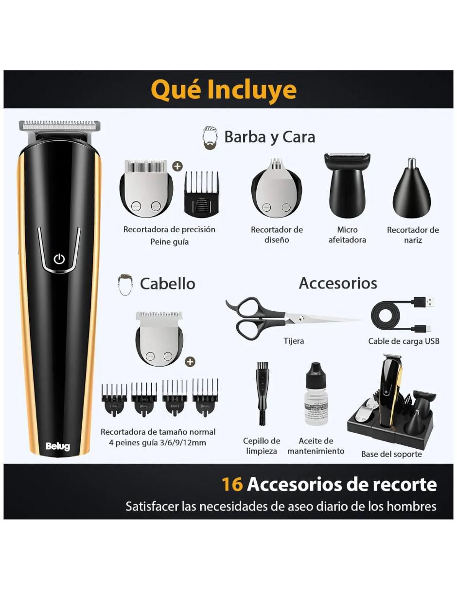 Recortadora de vello facial y corporal 3