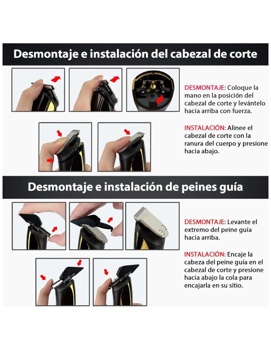 Recortadora de vello facial y corporal 4