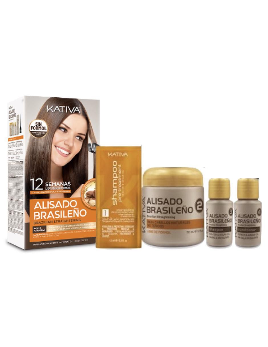 Kit de shampo y acondicionador alisado brasileño 4 piezas 2