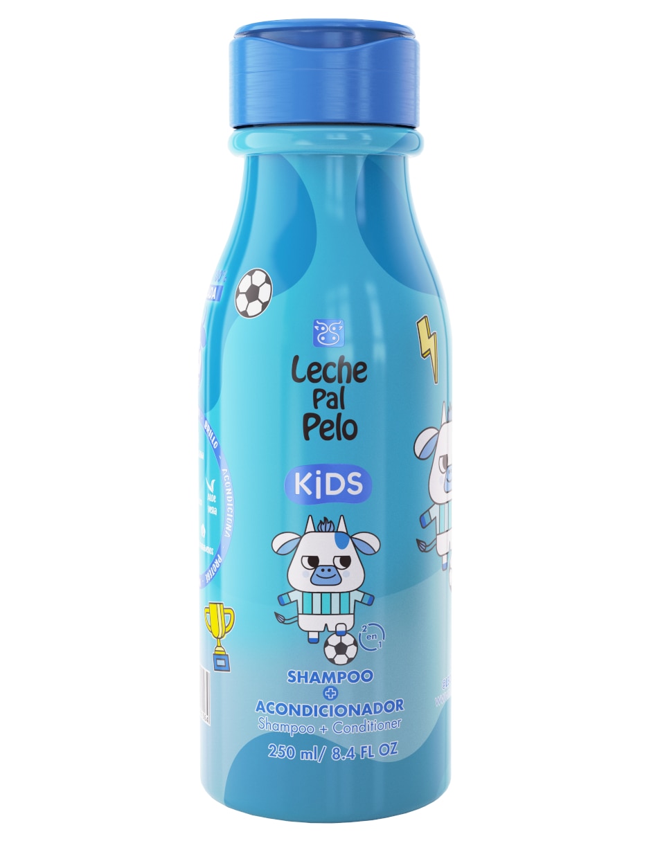 Shampoo con acondicionador para cabello todo tipo kids Leche Pal Pelo kids 250 ml