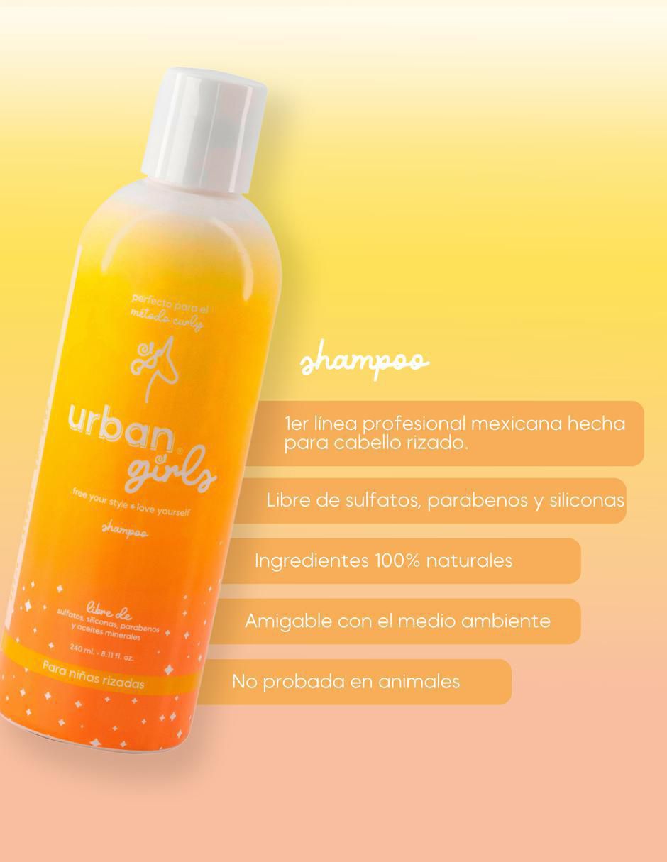 Shampoo para cabello rizado sin sulfatos  240 ml 3