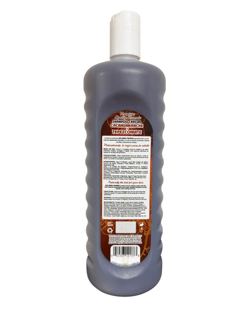 Shampoo hidratante cacahuananche + tepezcohuite 1.1 L 2