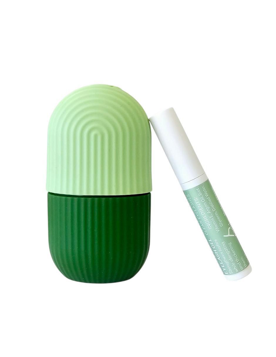Kit tratamiento facial con gel para crecimiento de pestañas y masajeador facial antiedad Kit tratamiento facial con gel para crecimiento de pestañas y masajeador facial antiedad