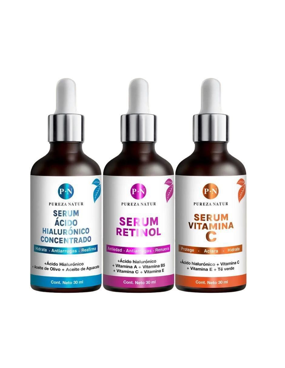 Set de sérum facial, hidratación y rejuvenecimiento todo tipo de piel