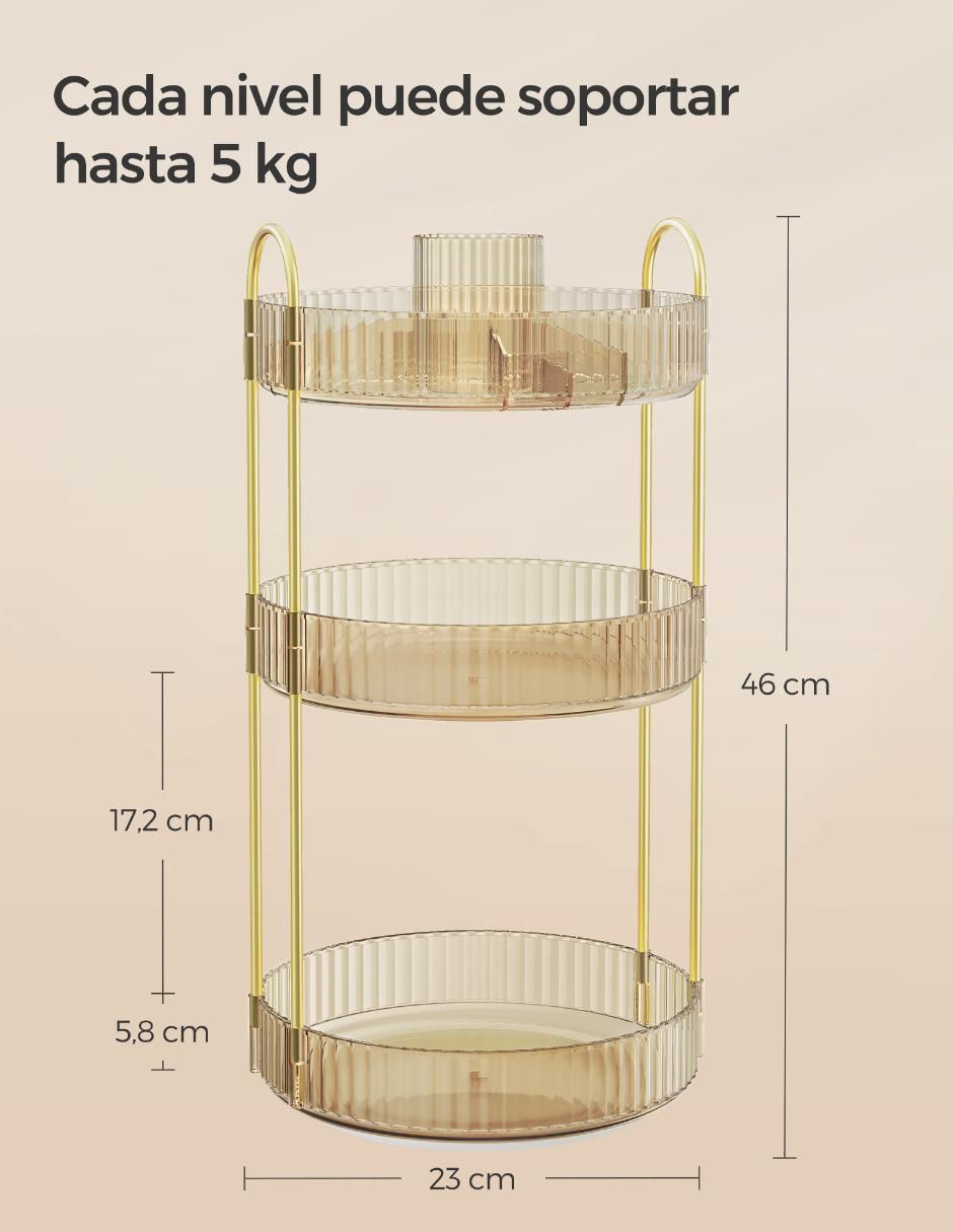 Organizador de cosmeticos armable Glora 4
