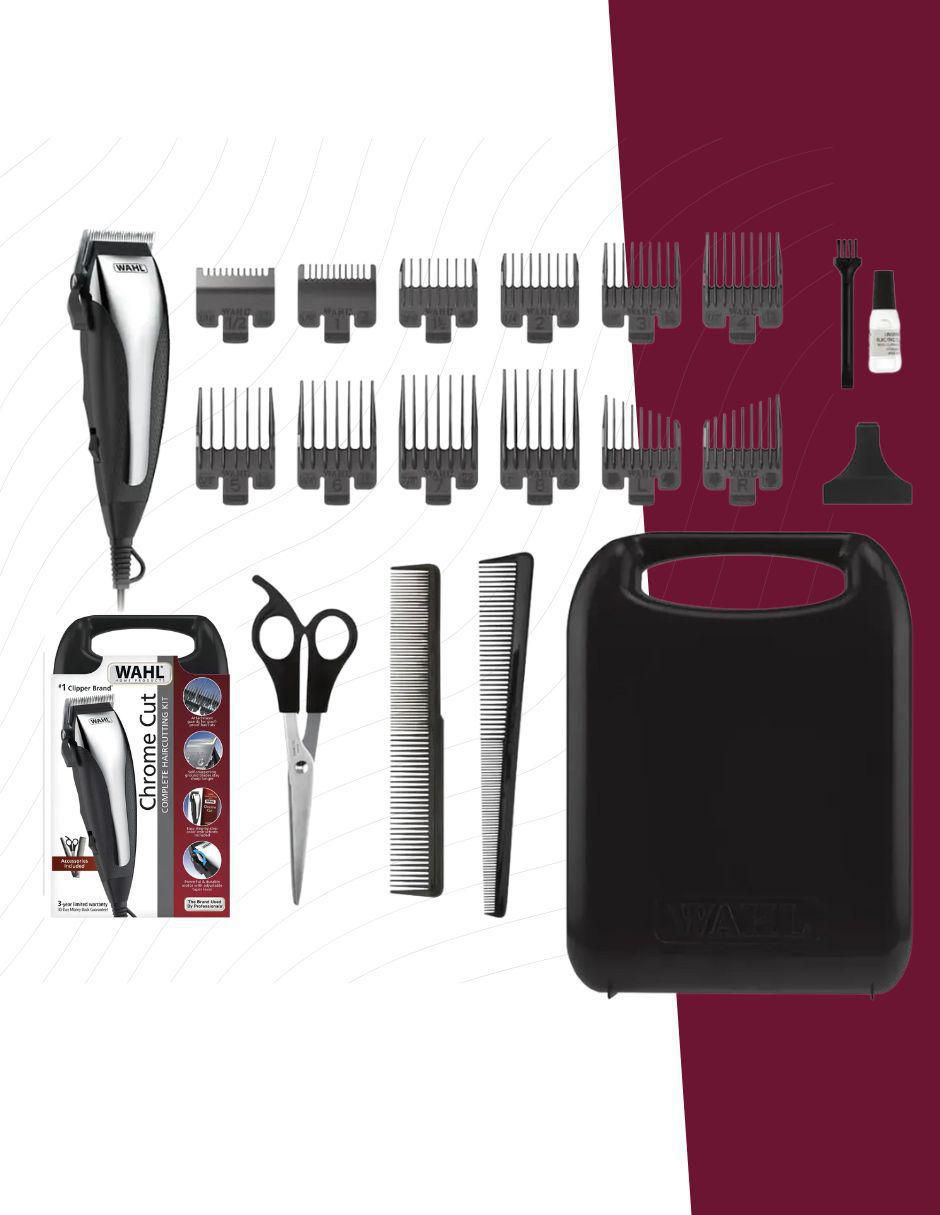 Recortadora para cabello, barba y cuerpo WHL-TRIO-4608 9
