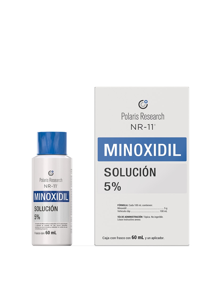 Sérum capilar para cuero cabelludo Polaris Research NR 11 Minoxidil todo tipo piel Sérum capilar para cuero cabelludo Polaris Research NR 11 Minoxidil todo tipo piel