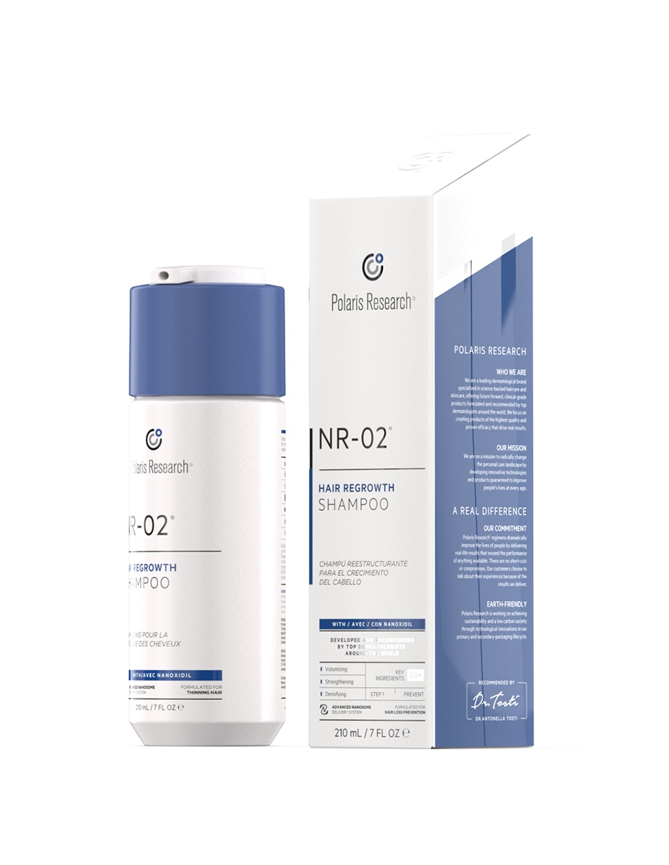 Shampoo anticaída para cabello Hair Regrowth Polaris 210 ml 2