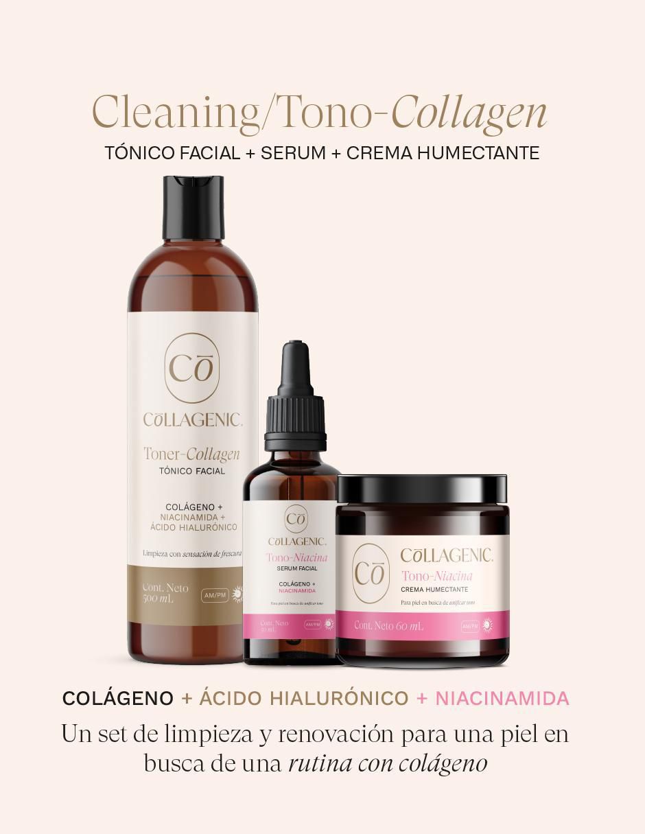 Kit tratamiento facial 3 en 1 limpieza + tono uniforme hidrata, protege y limpia Premium 3