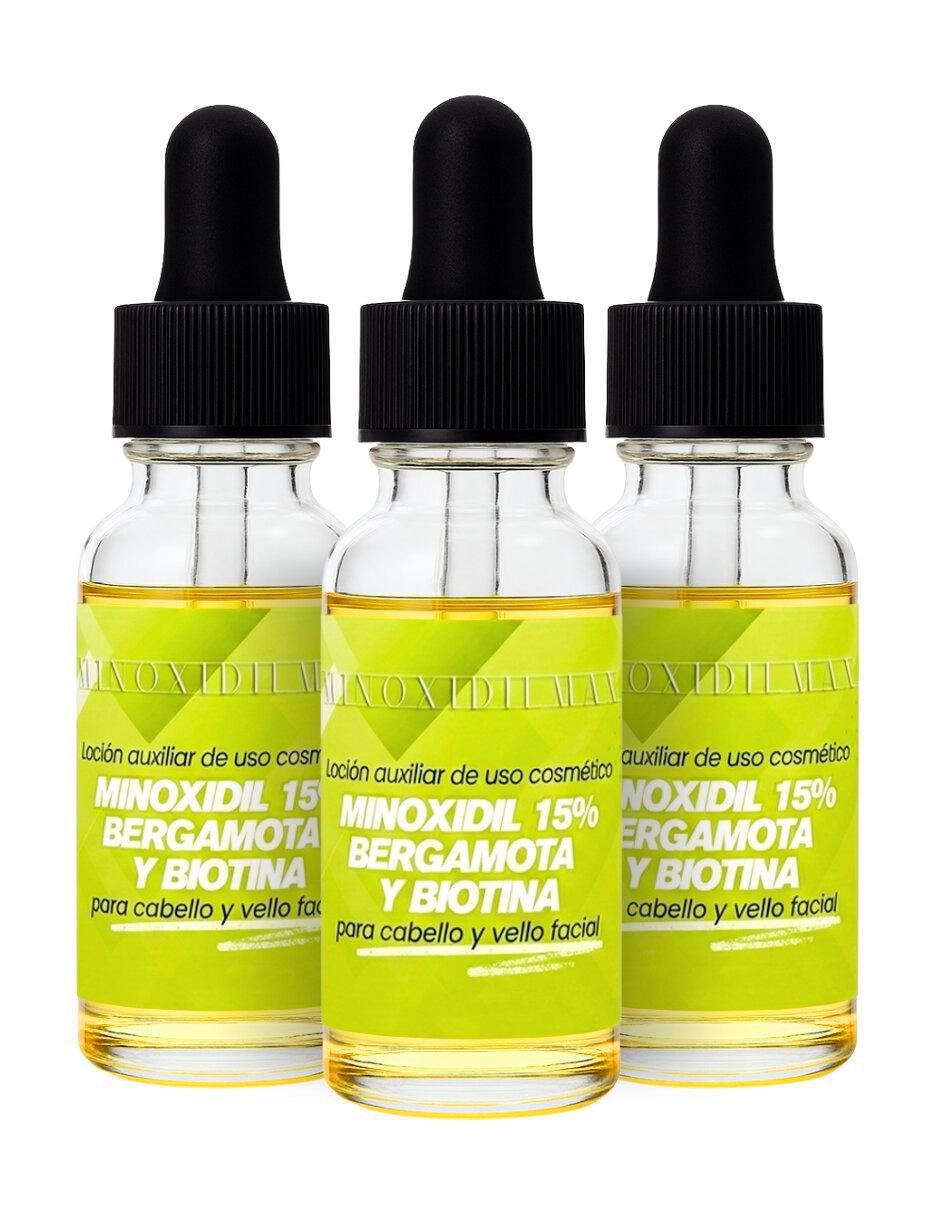 Set tratamiento para barba y cabello auxiliar con minoxidil crecimiento