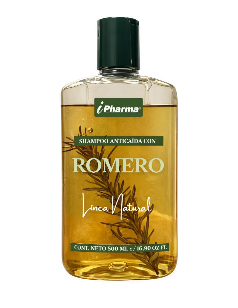 Shampoo anticaída para cabello de Romero Línea Natural 500 ml