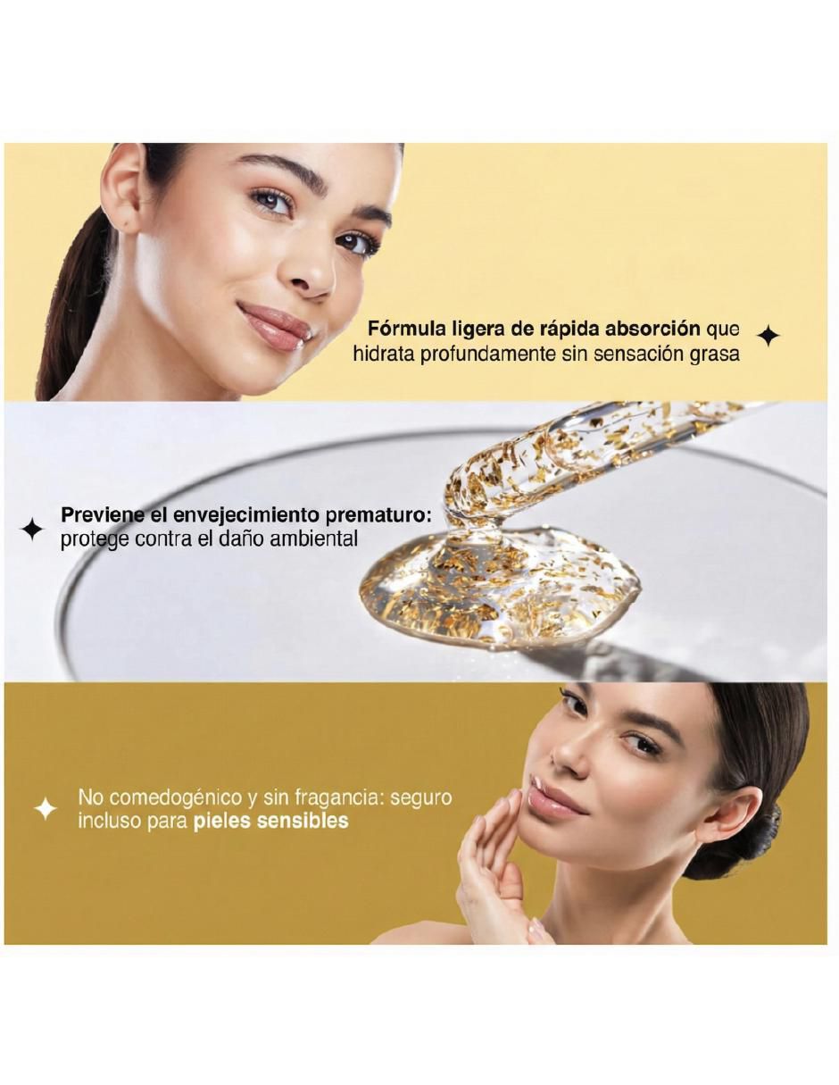 Sérum antiedad facial 24k Gold & Collagen Lifting todo tipo piel 2