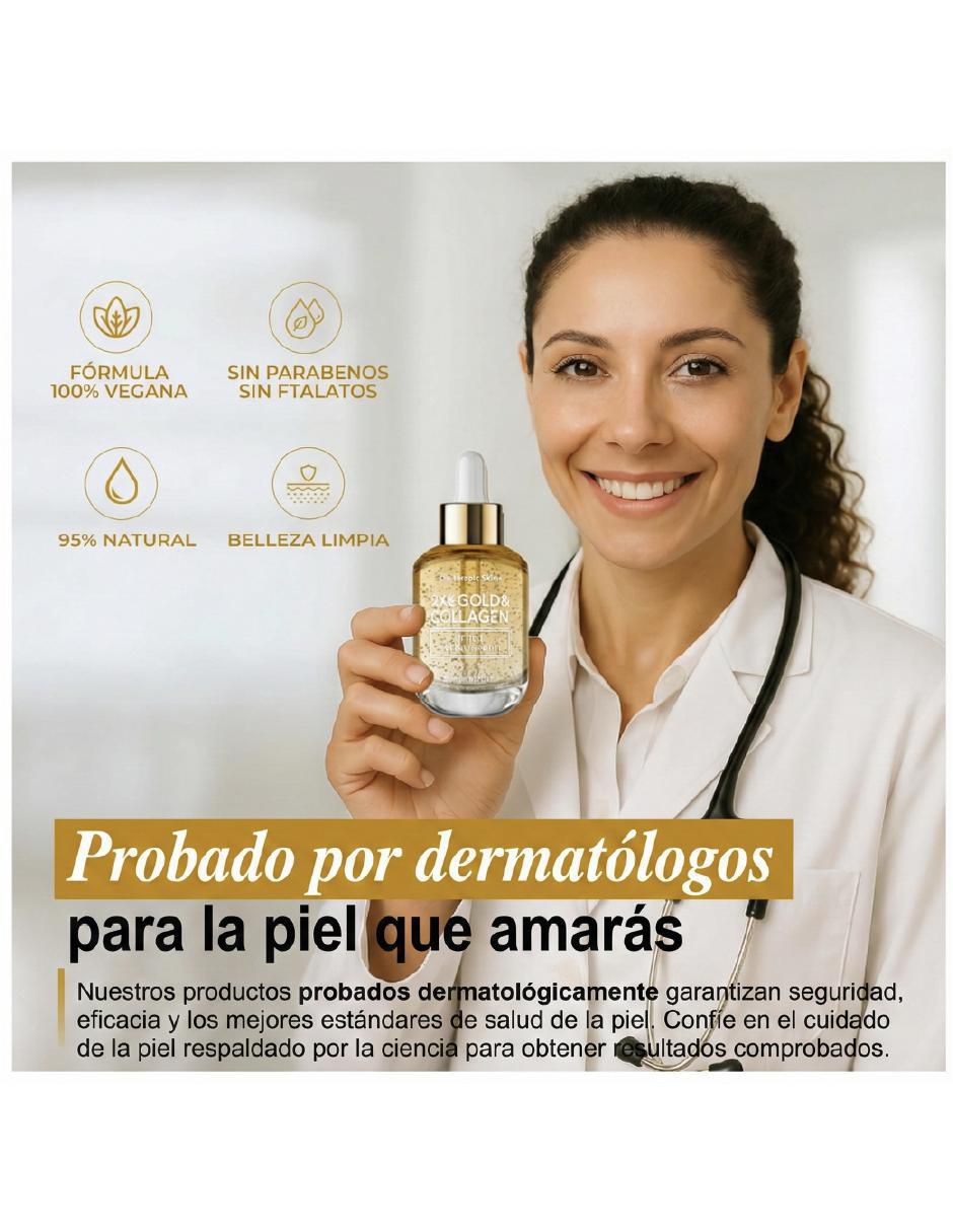 Sérum antiedad facial 24k Gold & Collagen Lifting todo tipo piel 3